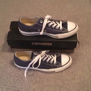 Blue converse sneakers
